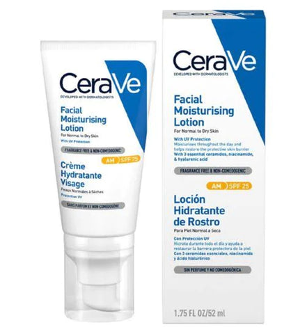 CERAVE FACIAL MOISTURIZING LOTION AM SPF25 1.75OZ/52ML
