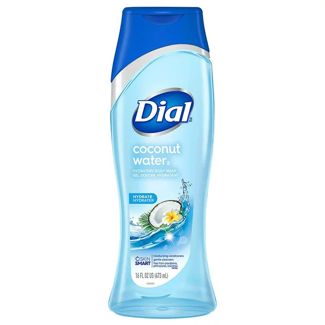 DIAL BODY WASH COCONUT WATER HYDRATE SKIN SMART 473ML/16OZ