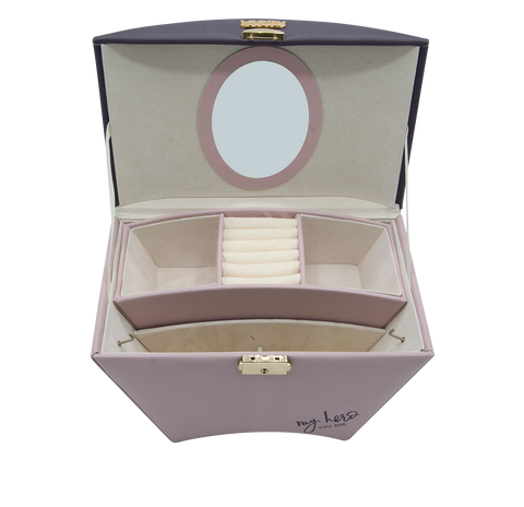 MUICIN - Dual-Tone Luxury Cosmetics & Jewelry Organizer - Elegance In Organization