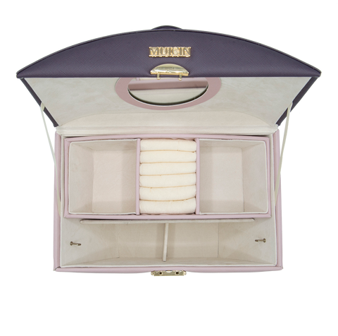 MUICIN - Dual-Tone Luxury Cosmetics & Jewelry Organizer - Elegance In Organization