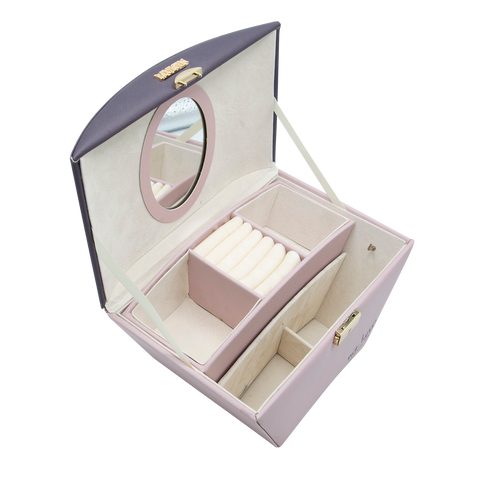 MUICIN - Dual-Tone Luxury Cosmetics & Jewelry Organizer - Elegance In Organization
