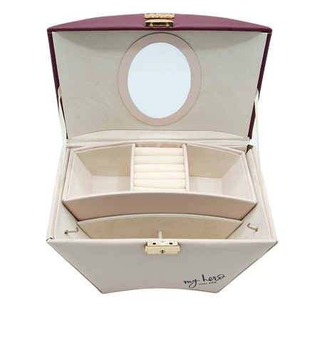 MUICIN - Dual-Tone Luxury Cosmetics & Jewelry Organizer - Elegance In Organization