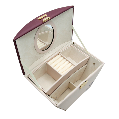 MUICIN - Dual-Tone Luxury Cosmetics & Jewelry Organizer - Elegance In Organization
