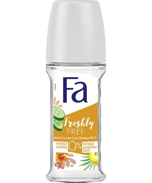FA DEODORANT ROLL ON FRESHLY FREE CUCUMBER & MELON 50ML