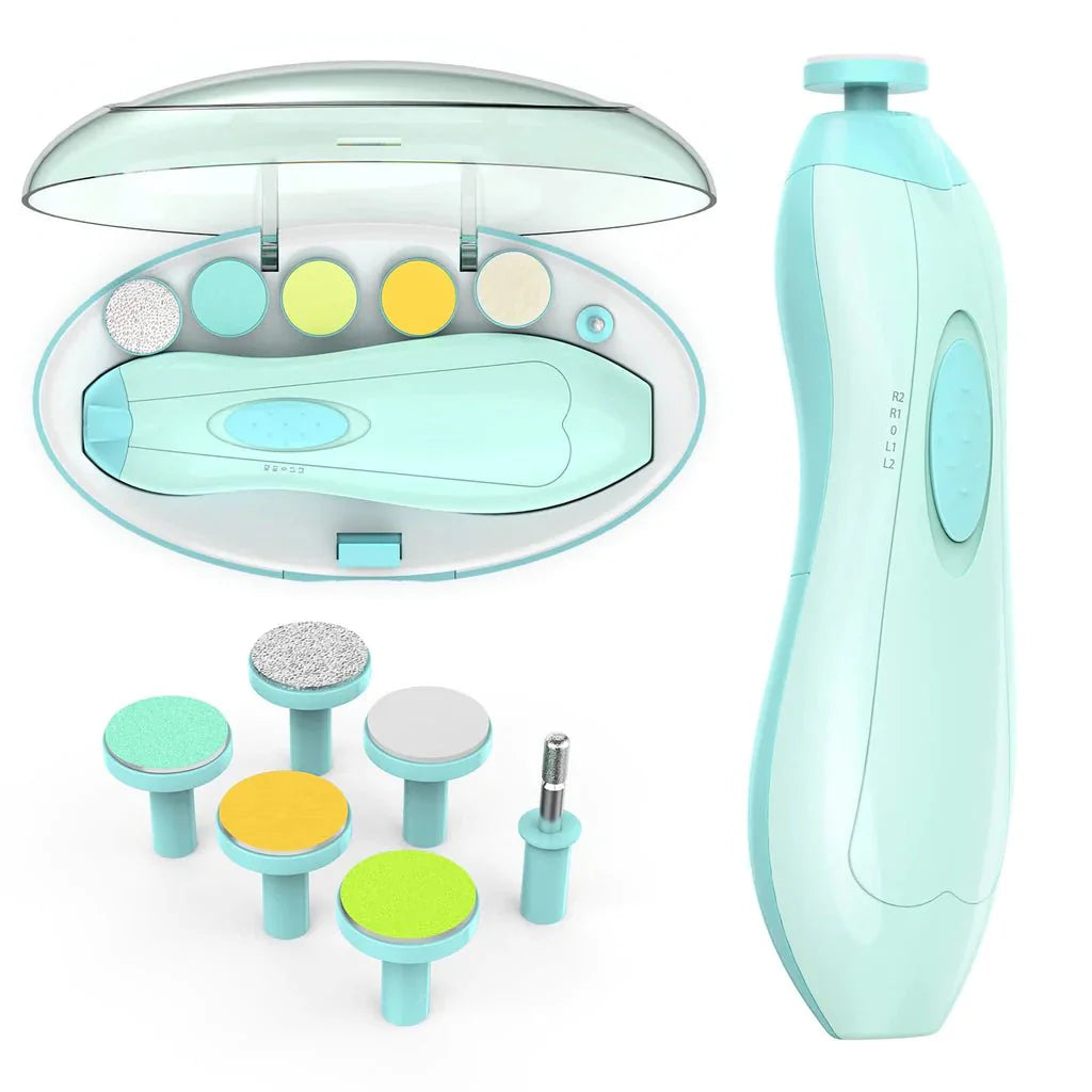 Home.Co- 6 In 1 Ergonomic Design Electric Nail Clipper (Blue)
