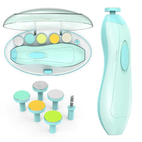 Home.Co- 6 In 1 Ergonomic Design Electric Nail Clipper (Blue)