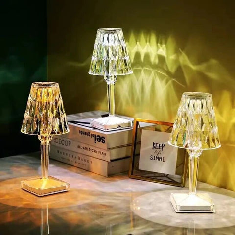 Home.Co- Crystal Projector Atmosphere Led Table Lamp