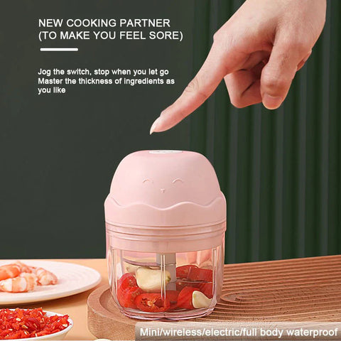 Home.Co- Mini Electric Garlic Masher