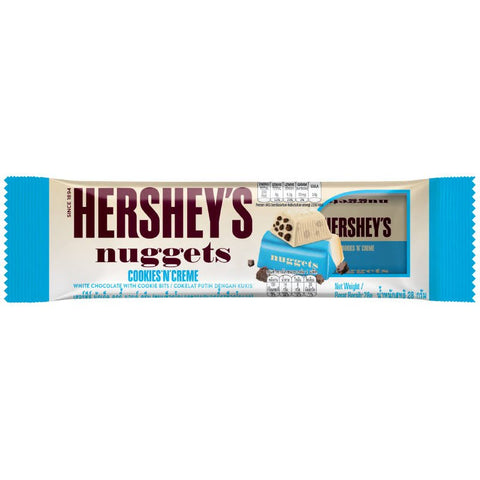 Hersheys Nuggets Cookies & Cream White Chocolate 28g. - Spireclick