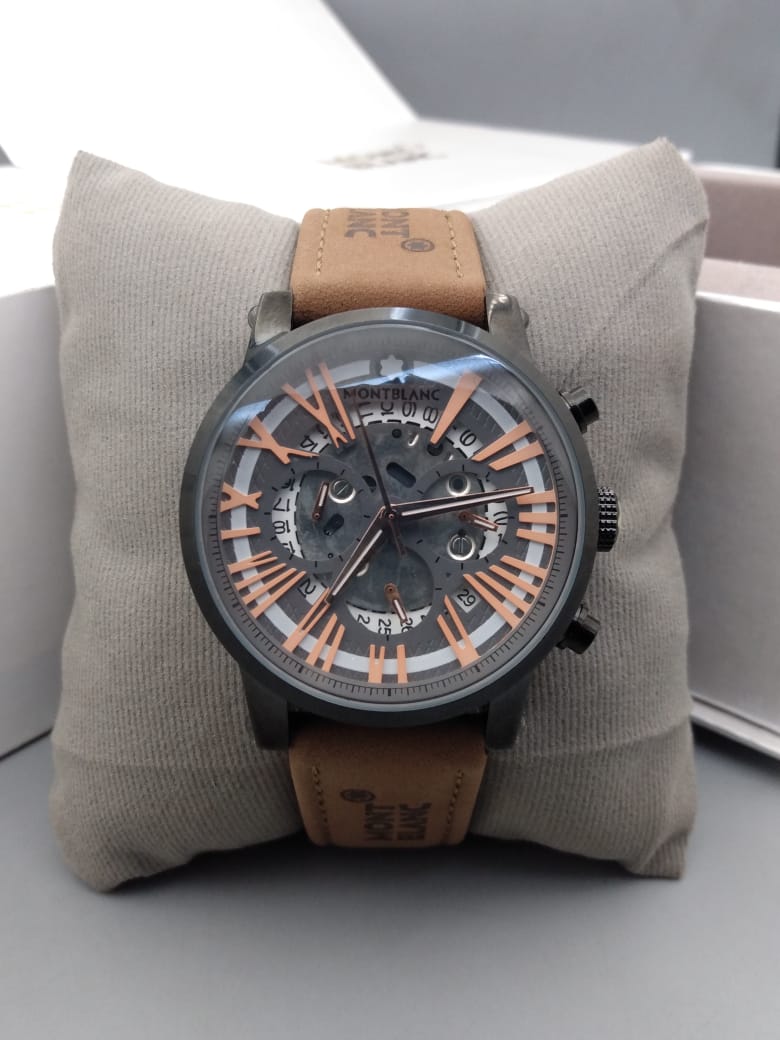 Mont Blanc Brown Strap Watches