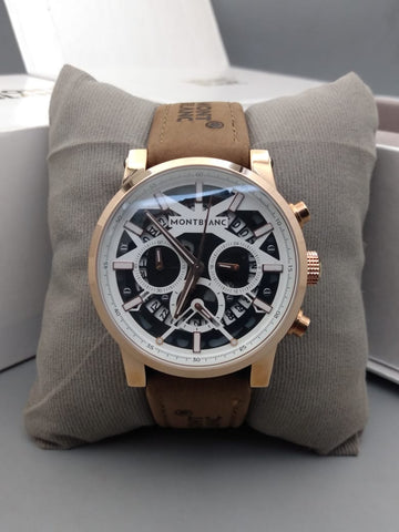 Mont Blanc Brown Strap Watches