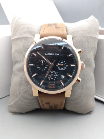 Mont Blanc Brown Strap Watches