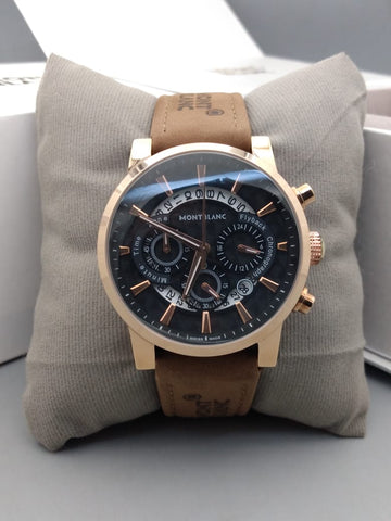 Mont Blanc Brown Strap Watches