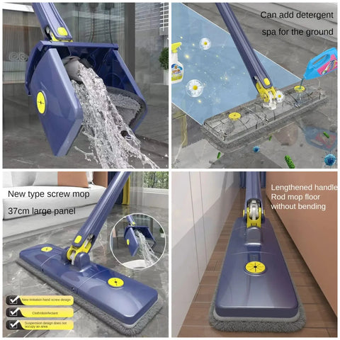 Home.Co- Rectangular Flat Mop