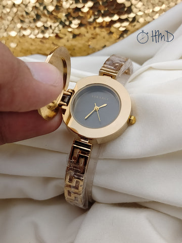 VERSACE BRASS CHAIN  WOMEN'S WATCH