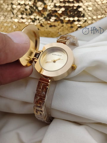 VERSACE BRASS CHAIN  WOMEN'S WATCH