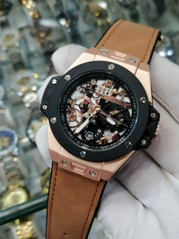HUBLOT ANALOG SKELETON WATCH
