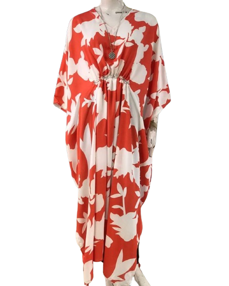 Floral Kaftan Dress