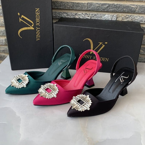 Vinny Jordan Front Flower Heel