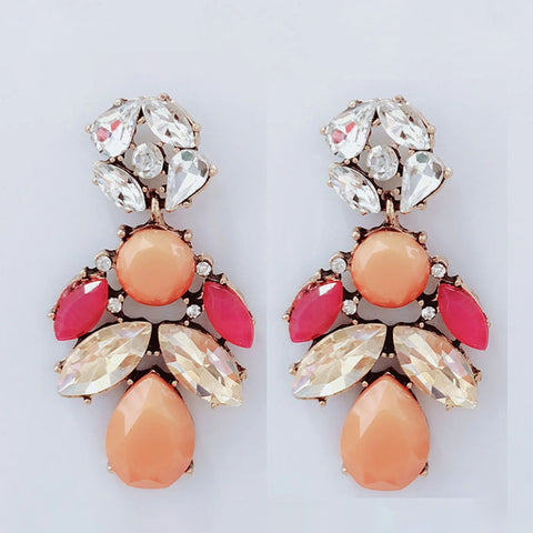 Wearables- Drop by Drop- Women Earrings- Orange