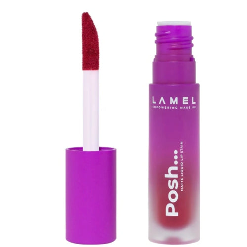 LAMEL Posh Matte Liquid Lip Stain 408(Passion Pink)