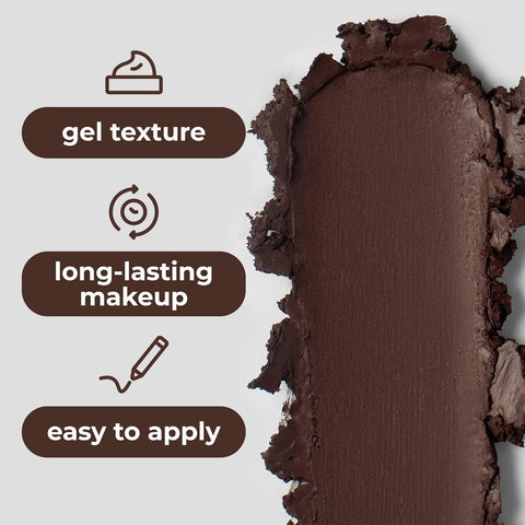LAMEL Liquid Long-Lasting Eyeliner With Hard Brush 402 Graphite Black
