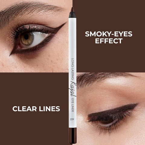 LAMEL Liquid Long-Lasting Eyeliner With Hard Brush 402 Graphite Black