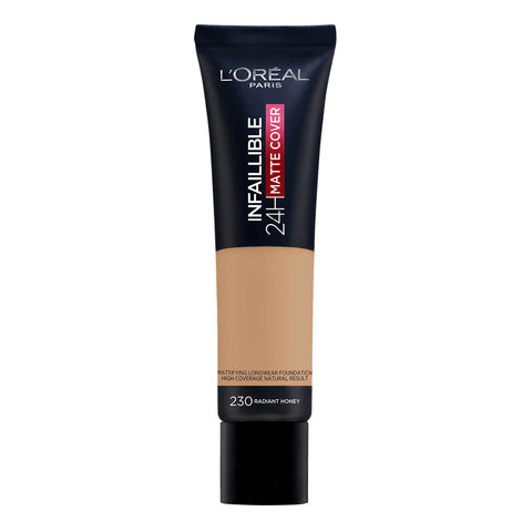 LOreal Paris Infallible 24H Matte Cover Liquid Foundation - 230 Radiant Honey