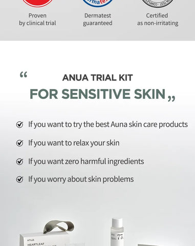 Anua - Heartleaf Soothing Trial Kit