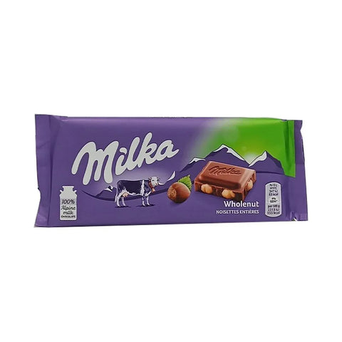 Milka CHOCOLAT NOISETTES ENTIERES 90g
