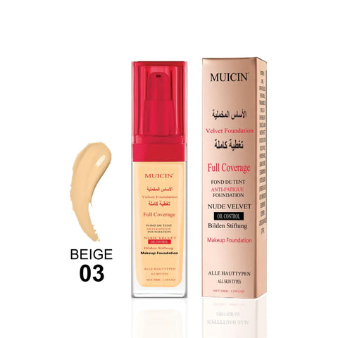MUICIN - Nude Velvet Full Coverage Foundation - Maximum Smoothness
