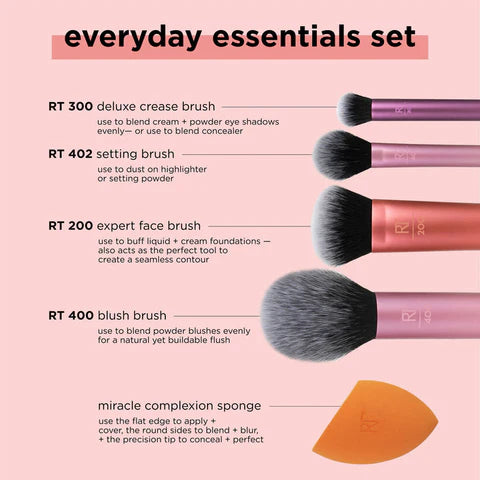 Real Technique Everyday Essential Brushes Set - Original