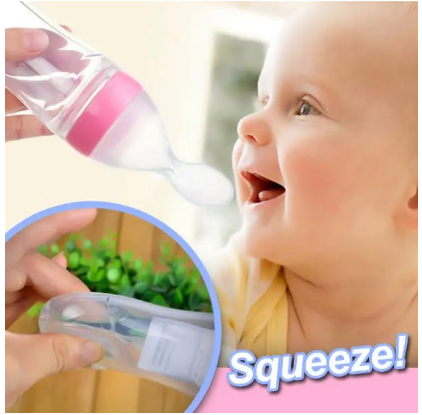 Home.Co- Squeeze Feeder 90 ML (Pink)
