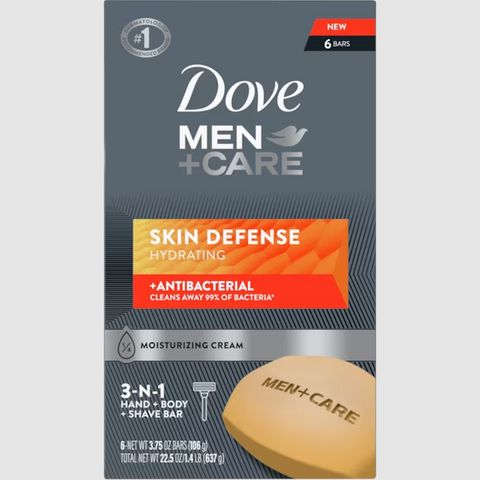 Dove Men+Care Skin Defense 3-in-1 Body and Hand Bar
