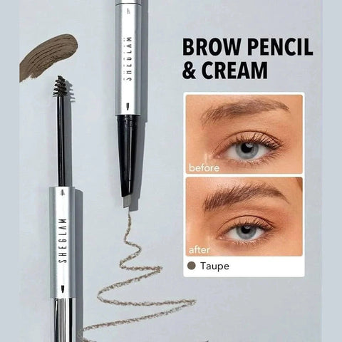Sheglam 2In1 Eyebrows Pencil & Cream Fill Me In Taupe