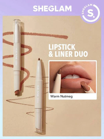 Sheglam Glam 101 Lipstick And Lip Liner Duo