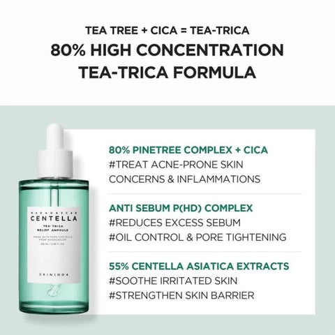 Skin1004 - Madagascar Centella Tea-Trica Relief Ampoule 30ml
