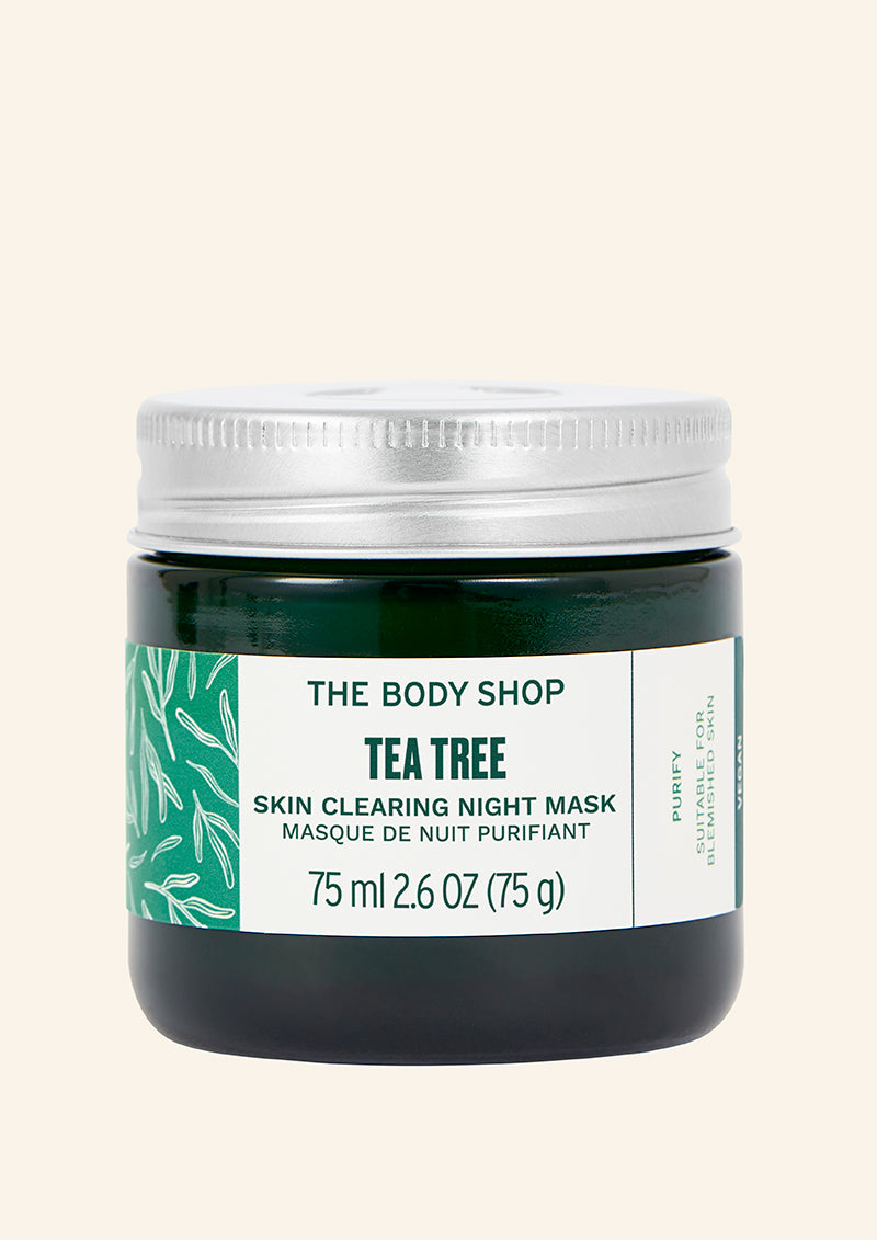THE BODY SHOP TEA TREE SKIN CLEARING NIGHT MASK 2.6OZ/75ML