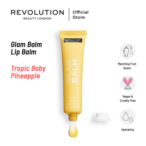 Makeup Revolution- Relove by Revolution Glam Balm Lip Balm Tropic Baby Pineapple