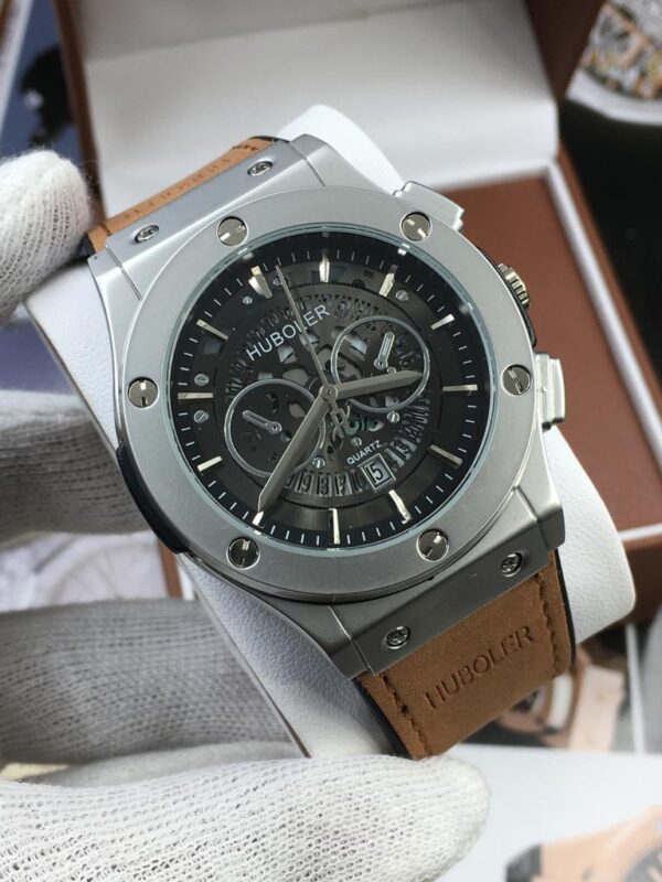 HUBLOT SKELETON WATCH Brown