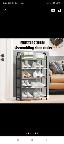 Multifunctional Assembling 5 layer Shoe Rack