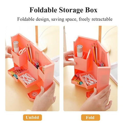 Foldable Desktop Stationery Storage Box