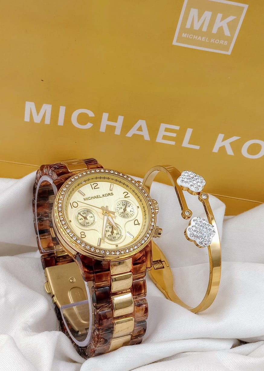 MK DOUBLE CHAIN COLOR WATCH
