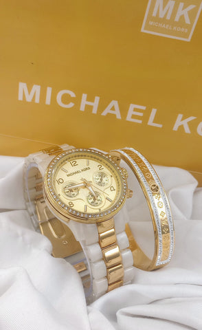 MK DOUBLE CHAIN COLOR WATCH
