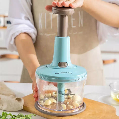 Vegetable stirrer and meat grinder
