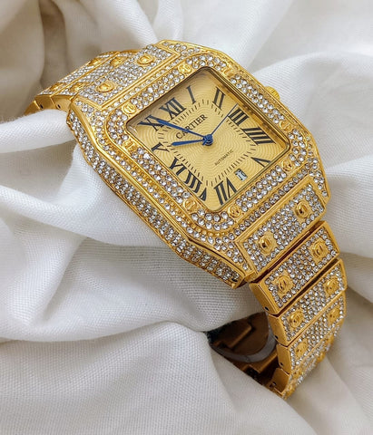 Cartier Crystal Diamond Watch
