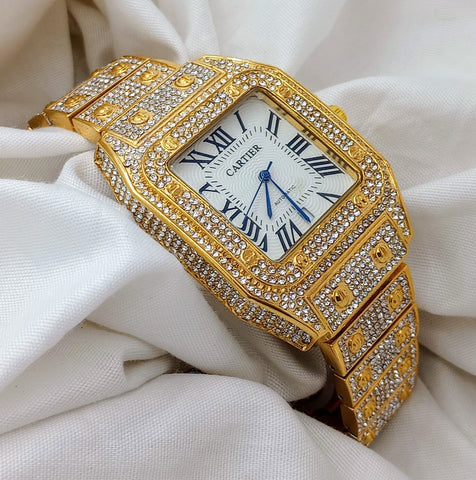 Cartier Crystal Diamond Watch