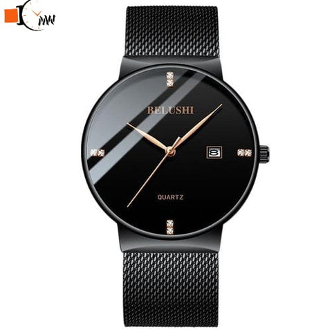 BELUSHI ORIGINAL STAINLESS STEEL WATCH WITH SHAPER CHAIN