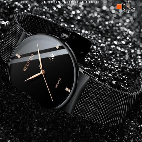 BELUSHI ORIGINAL STAINLESS STEEL WATCH WITH SHAPER CHAIN