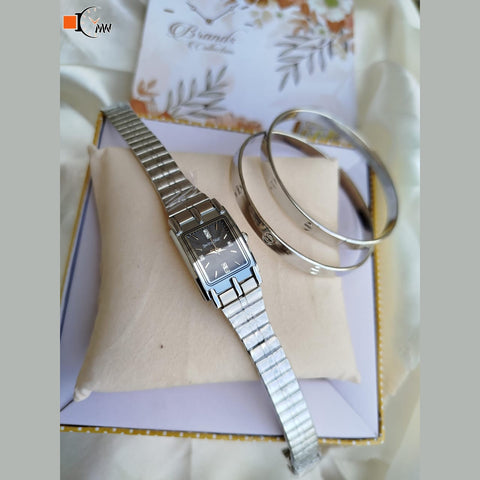 SWINGSTAR LADIES WATCH  STAINLESS STEEL CHAIN WATCH  WITH 2 BENGAL